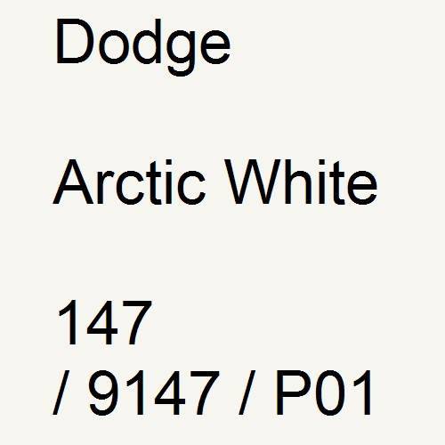 Dodge, Arctic White, 147 / 9147 / P01.